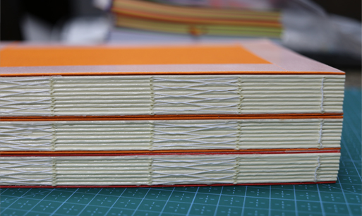 common non-adhesive bookbinding methods: coptic stitch